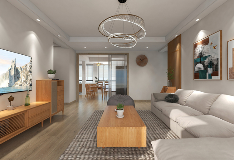 建業(yè)龍城142㎡北歐日式原木風(fēng)，溫馨色系中的王